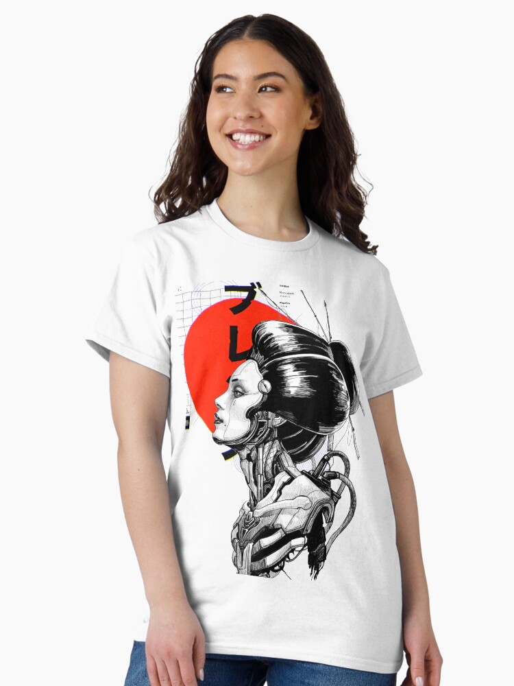 Thumbnail 2 von 7, Classic T-Shirt, Cyberpunk Vaporwave Japanisch designt und verkauft von OWLvision33.