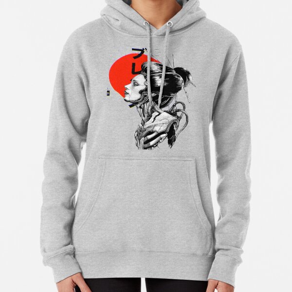 Cyberpunk Vaporwave Japanese Pullover Hoodie