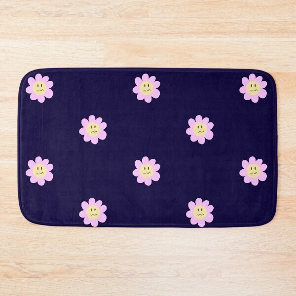 Item preview, Pink Worried Flower Smiley Face designed and sold by maggie-jm.