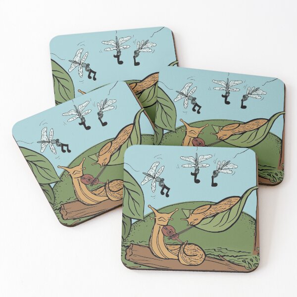 Item preview, Musician Slugs Playing Violin in the Forest designed and sold by Otter-Grotto.