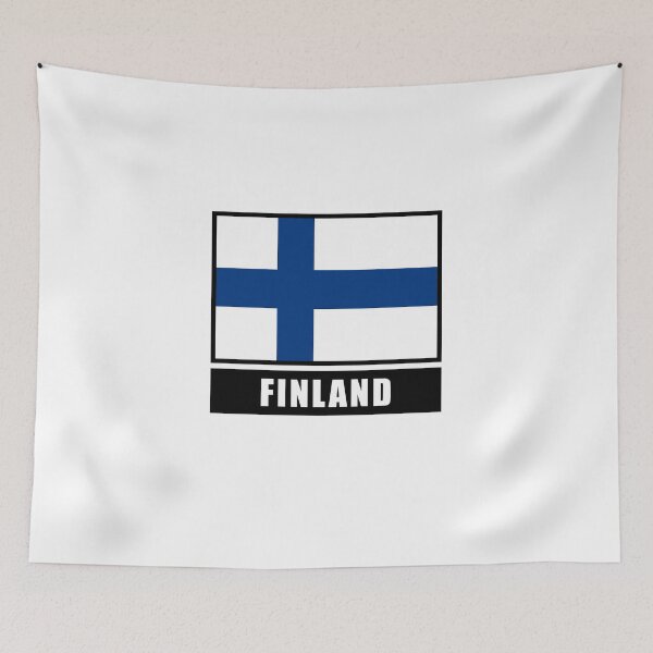 Item preview, Finland Finnish flag flag designed and sold by GeogDesigns.