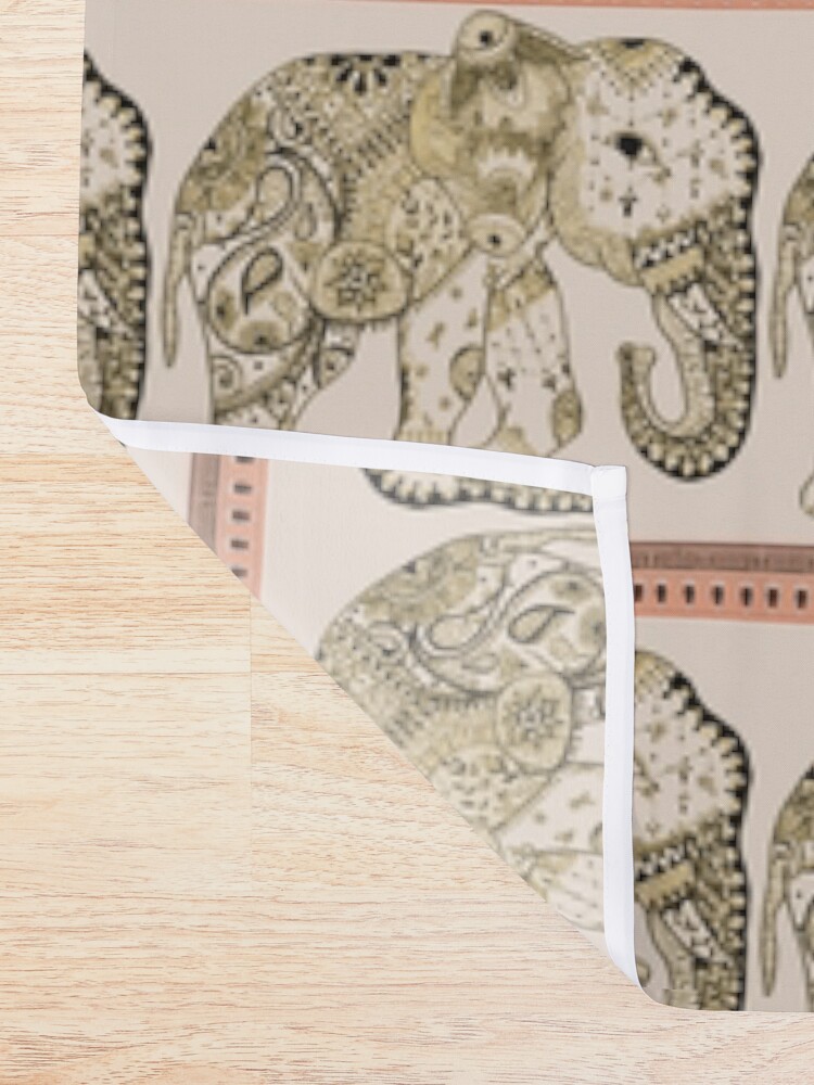 Alternate view of Indian Summer Mrs Ellie-Phant Shower Curtain