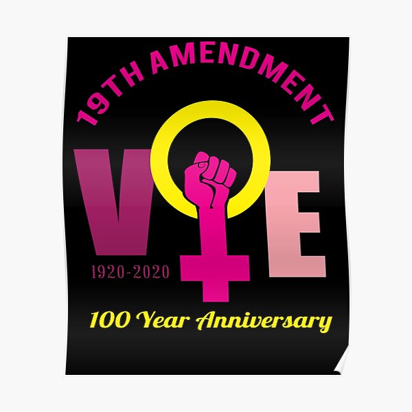 19th Amendment 100 Year Anniversary Centennial Xix 19th Amendment Suffragette Woman Right 1347