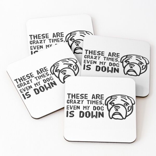 Item preview, yoga - crazy times, dog down with graphic designed and sold by YogicFoods YogaMap.