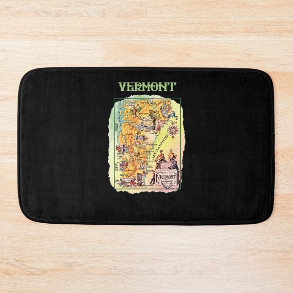 Item preview, Retro Vermont Tourist Map,1940s Pictorial State Map  designed and sold by K. Scott  Teeters.