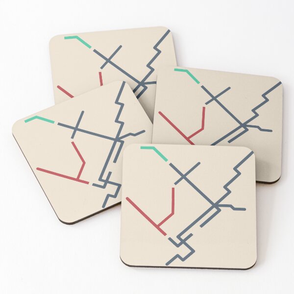 Item preview, MONTREAL Subway Map Art designed and sold by jessephotoart.