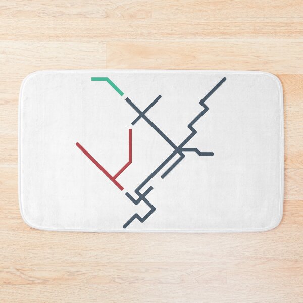Item preview, MONTREAL Subway Map Art designed and sold by jessephotoart.