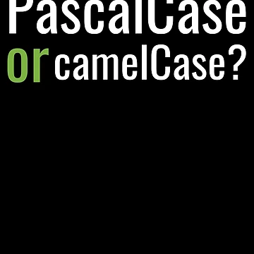 Artwork thumbnail, PascalCase OR camelCase Coder Question Programming by jacks-tees