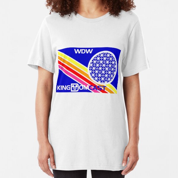 Kingdomcast Vintage EPCOT logo Slim Fit T-Shirt