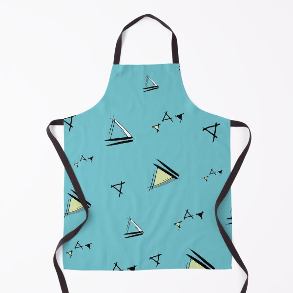 Item preview, Doodle Triangles on a blue background designed and sold by Meg M Studio.