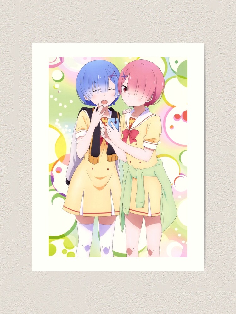 "ReZero Rem & Ram" Art Print for Sale by AniSutekka Redbubble