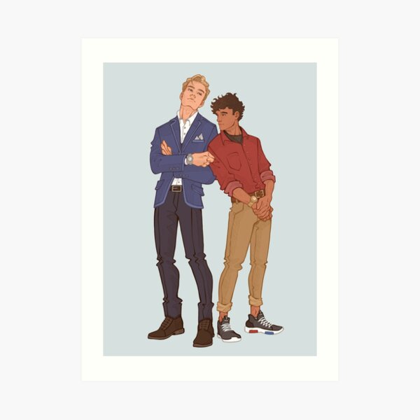 Red White and Royal Blue Art Print