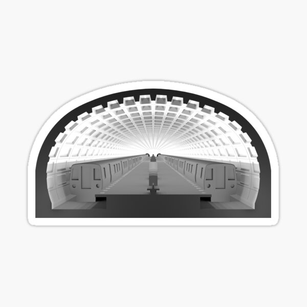 Vista previa del artículo con la obra «Representación de la sección de la estación de metro de DC», diseñado y vendido por Kolin Behrens.