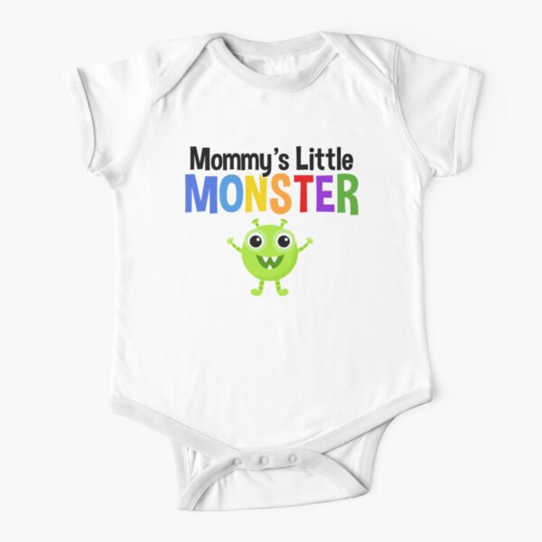 Mommy's Little Monster Short Sleeve Baby One-Piece