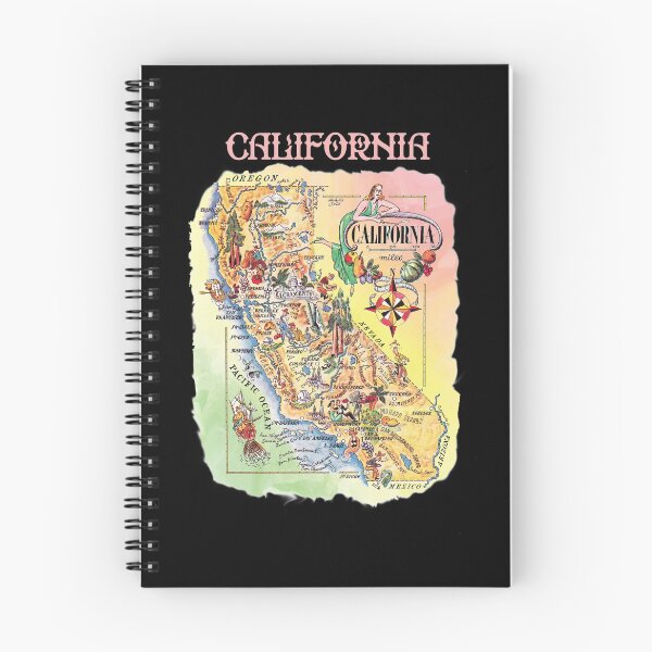 Item preview,  Retro California Tourist Map,1940s Pictorial State Map  designed and sold by K. Scott  Teeters.