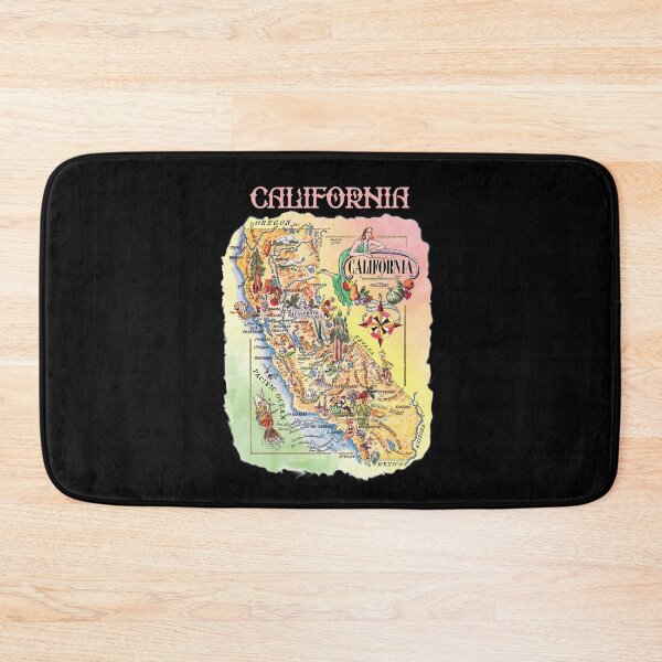 Item preview,  Retro California Tourist Map,1940s Pictorial State Map  designed and sold by K. Scott  Teeters.