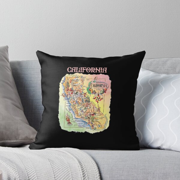 Item preview,  Retro California Tourist Map,1940s Pictorial State Map  designed and sold by K. Scott  Teeters.