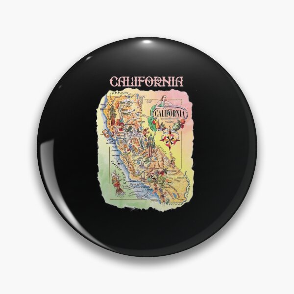 Item preview,  Retro California Tourist Map,1940s Pictorial State Map  designed and sold by K. Scott  Teeters.