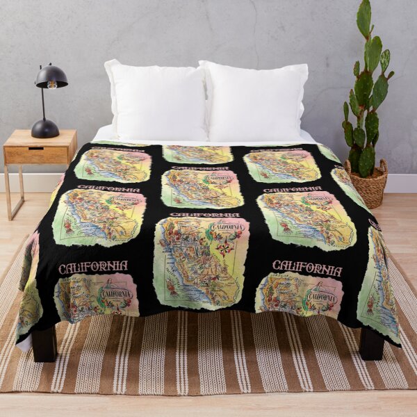 Item preview,  Retro California Tourist Map,1940s Pictorial State Map  designed and sold by K. Scott  Teeters.