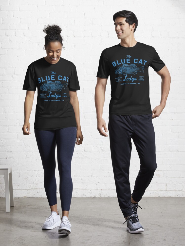 Blue Cat Lodge Active T-Shirt for Sale by lorenklein