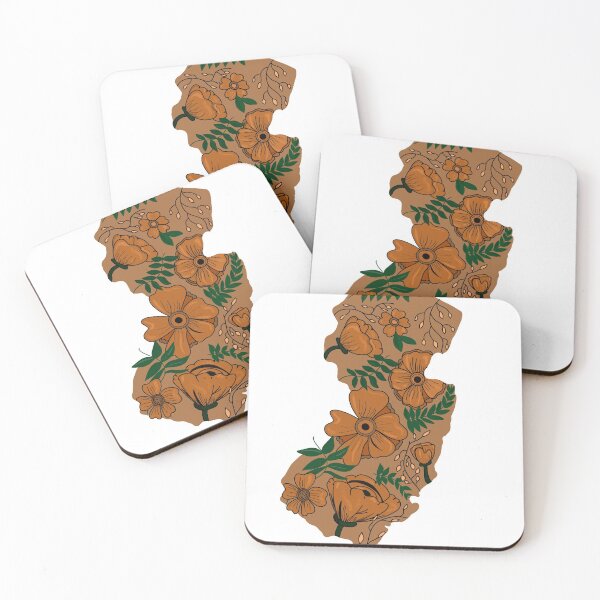 Aperçu de l'œuvre New Jersey floral créée et vendue par Lauren Rosenberger.