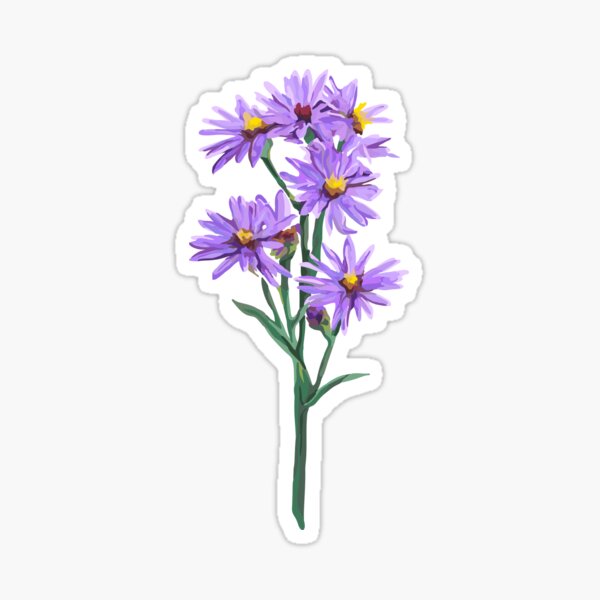 Item preview, September Birth Flower - Aster designed and sold by tsahlani.