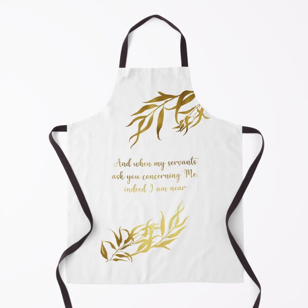 Item preview, Gold Foil Effect - Quran Quote - Indeed I am Near (Gold Leaf Design) designed and sold by MiniMoonandStar.