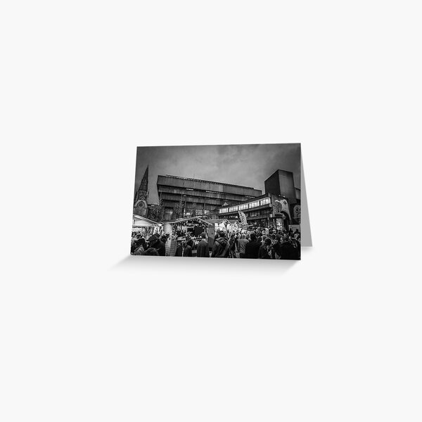 Chamberlain Square, Birmingham's Old Library and the Christmas Market Greeting Card