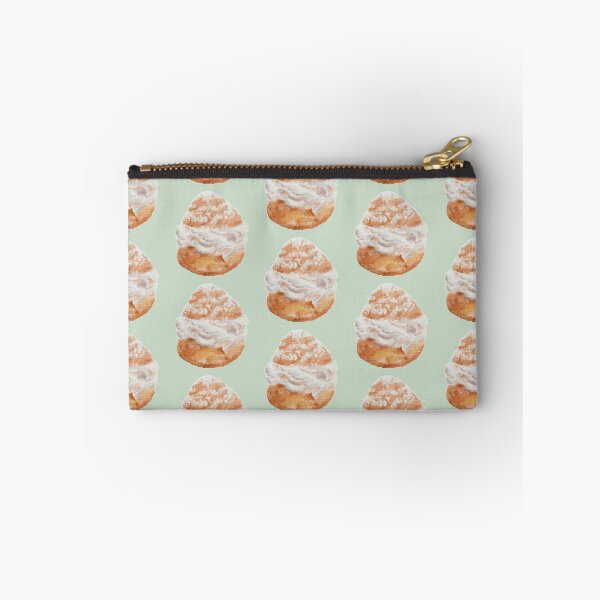 Item preview, Cream puff watercolour illustration (green colour background) designed and sold by tifft.