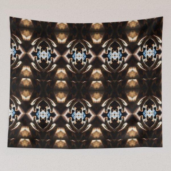 Item preview, Golden Sphere Pattern, chocolate brown,blue ,gold designed and sold by Aquila Light Pictures.