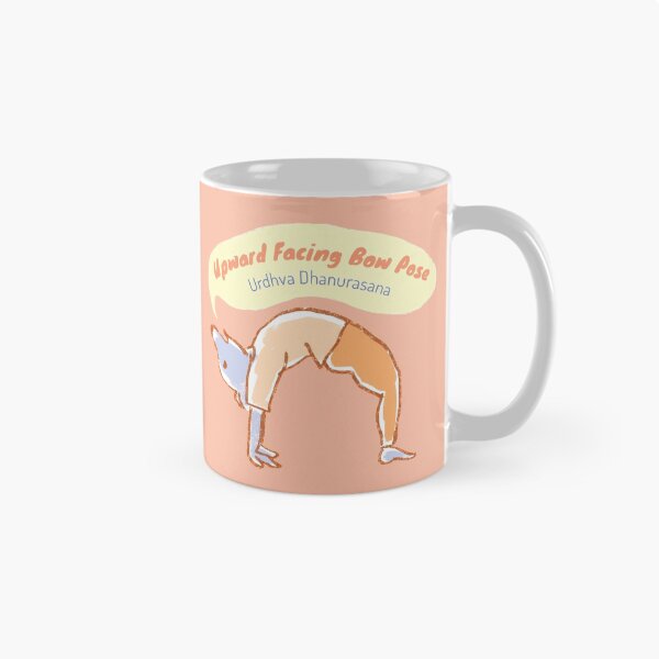 Item preview, Upward facing bow pose - Yoga Mouse - Peach and orange designed and sold by Dear-Koko.