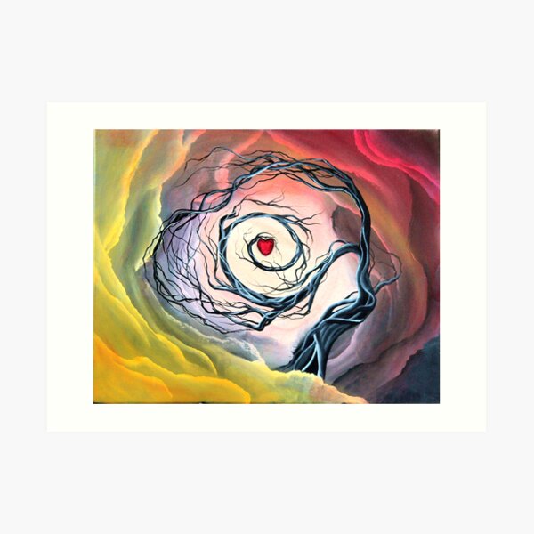 The Protector - Original Art Landscape Print by ANGIECLEMENTINE Art Print