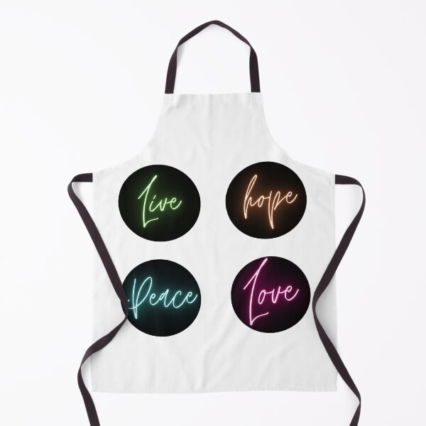 Item preview, Live, Love, Hope, Peace- caption on black circles designed and sold by priyankajustine.
