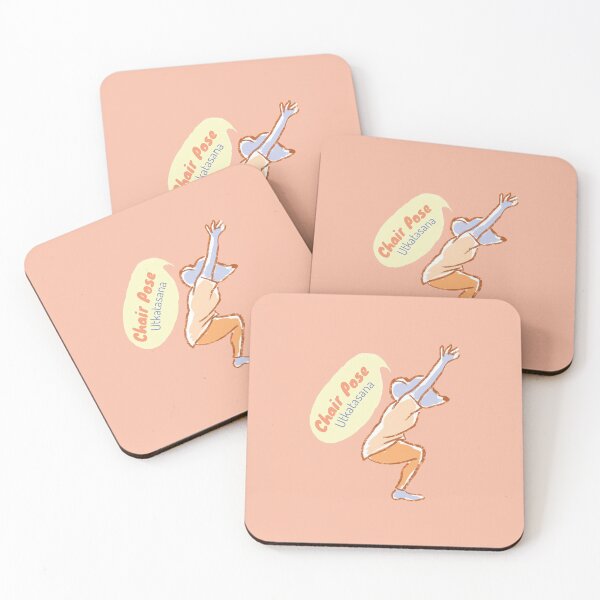 Item preview, Chair pose - Yoga Mouse - Peach and orange designed and sold by Dear-Koko.
