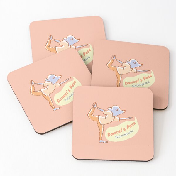 Item preview, Dancers pose - Yoga Mouse - Peach and orange designed and sold by Dear-Koko.