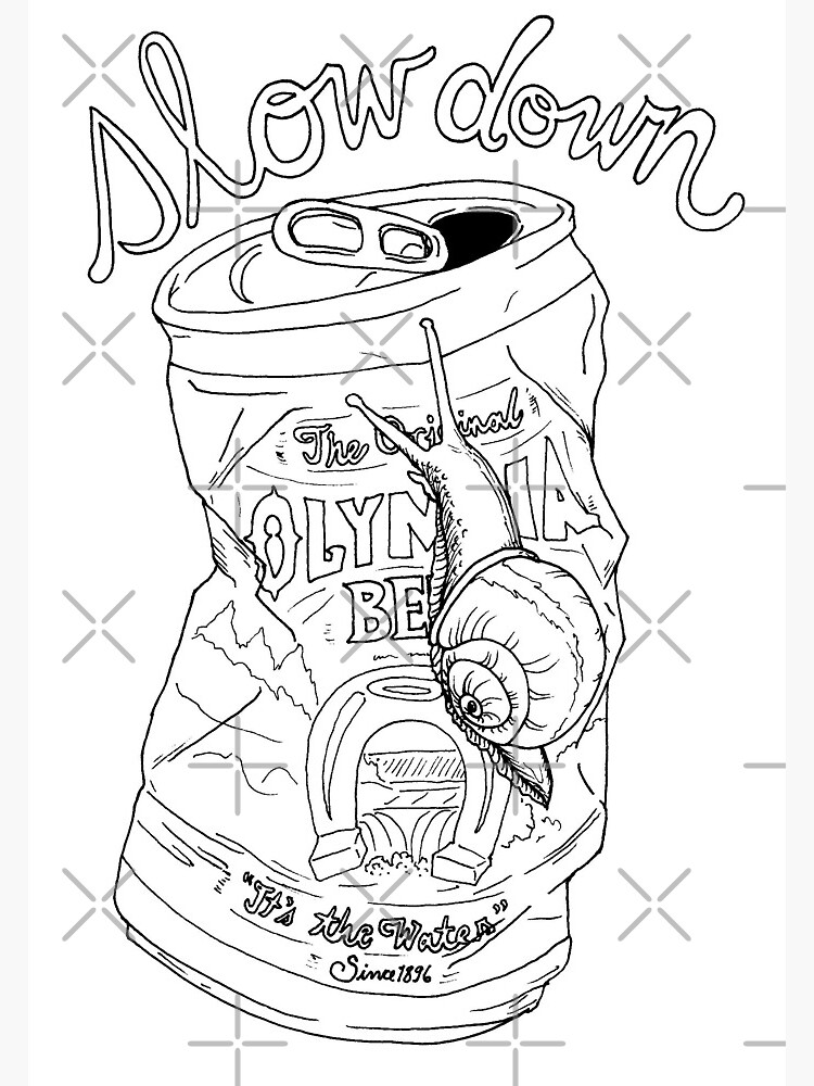 slow down snail | olympia beer can by craftordiy