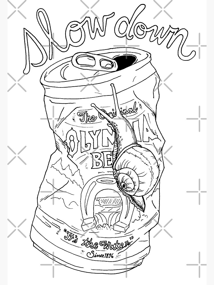 slow down snail | olympia beer can by craftordiy
