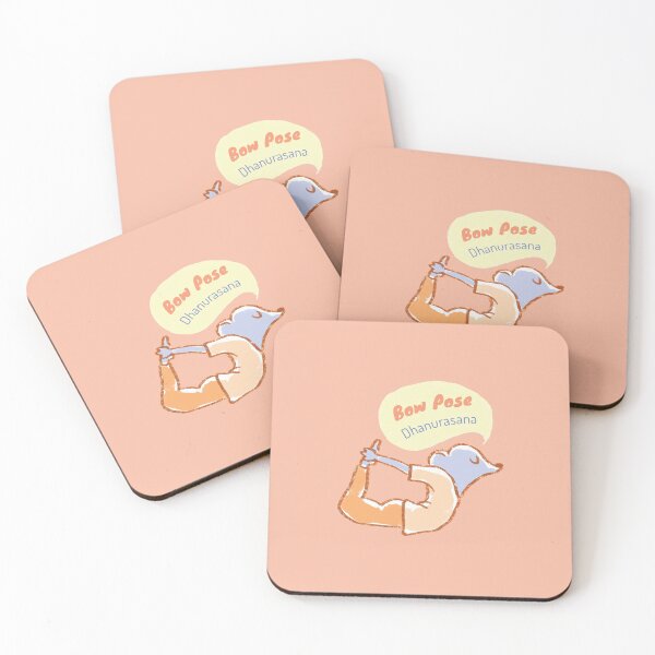 Item preview, Bow pose - Yoga Mouse - Peach and orange designed and sold by Dear-Koko.