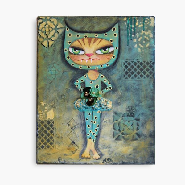 The Dancer - Babycat art by Angieclementine Canvas Print