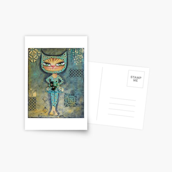The Dancer - Babycat art by Angieclementine Postcard