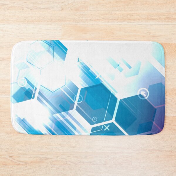 Item preview, Techno geometric Hexagon Gradient designed and sold by ellis-vinyasa.