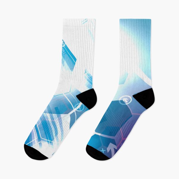 Item preview, Techno geometric Hexagon Gradient designed and sold by ellis-vinyasa.