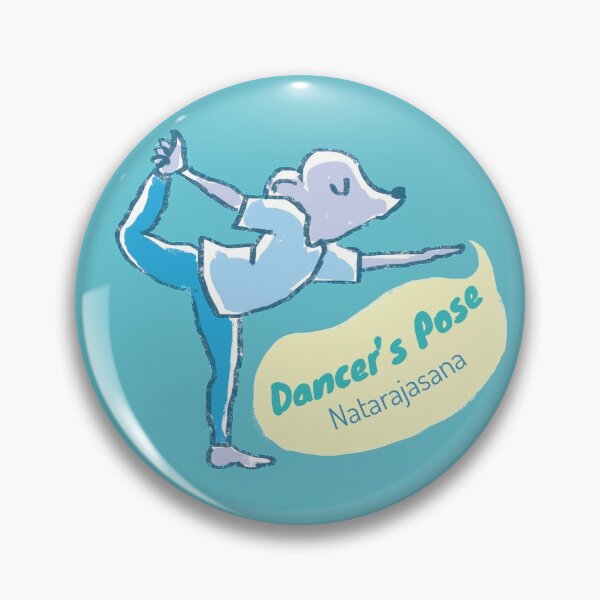 Item preview, Dancers pose - Yoga Mouse - Aqua and blue designed and sold by Dear-Koko.