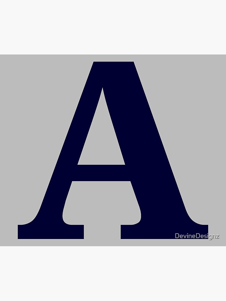 Navy Blue Color Letter A Poster for Sale by DevineDesignz