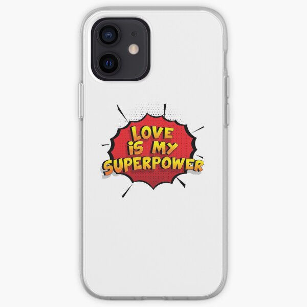 Love ist mein Superpower Lustiges Love Designgeschenk iPhone Flexible Hülle