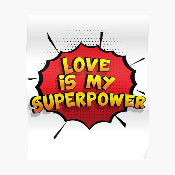 Love est mon cadeau super design Love dr�le Poster