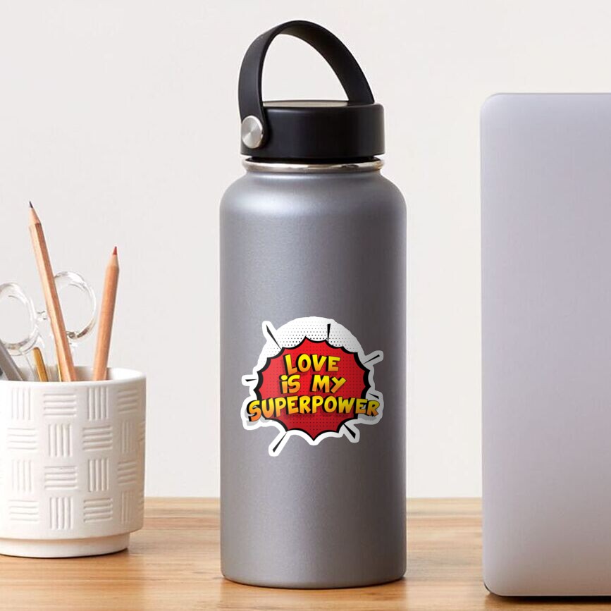 Sticker « Love est mon cadeau super design Love dr�le»