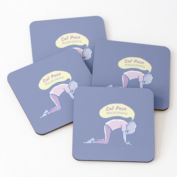 Item preview, Cat pose - Yoga Mouse - Purple and pink designed and sold by Dear-Koko.