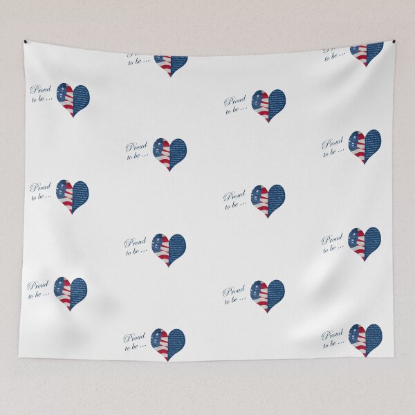 Item preview, Proud to be an American Heart  designed and sold by WearURColors.