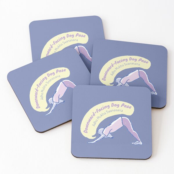 Item preview, Downward-facing dog pose - Yoga Mouse - Purple and pink designed and sold by Dear-Koko.